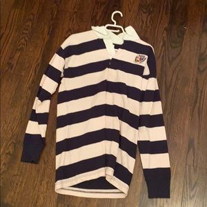 Quarter neck long sleeve sweatshirt